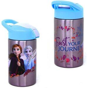 [2-Pack] Frozen II 15.5oz Stainless Steel Vector Water Bottle, BPA-free,